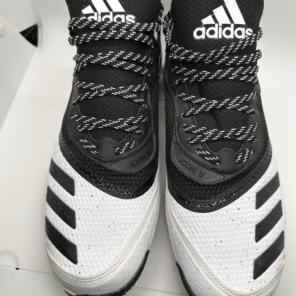 Adidas Icon V  Mens‎ Size 12 Black White Athletic Casual Training Shoes Sneakers - Picture 4 of 11